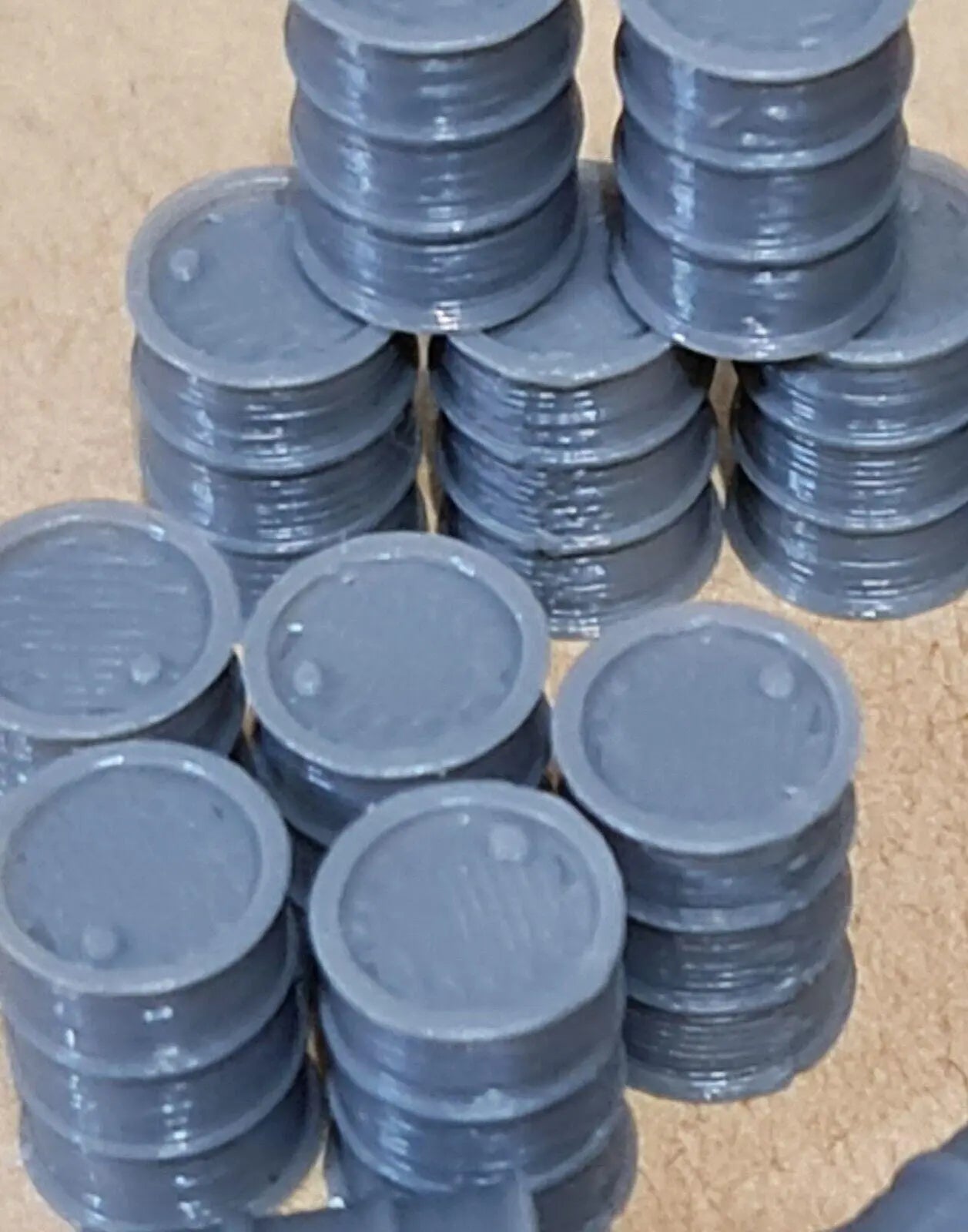 Oil Drum Barrels OO HO Gauge New Grey 1:76 Scale Models Train Railway (18 Pack)