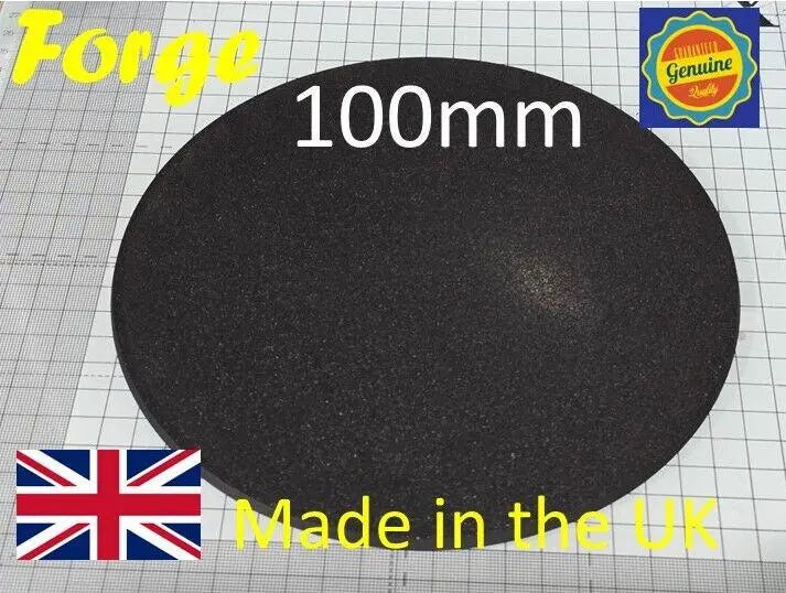 Wargaming bases 100mm round durable plastic for war gaming tabletop games