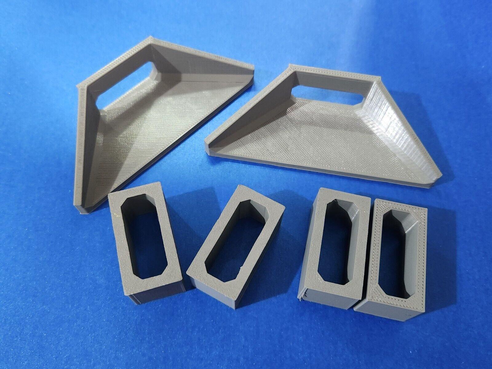 OO Gauge 1:76 Scale 6 Piece Culvert Set 2.5x1.0m in Concrete Grey, Water Outlet