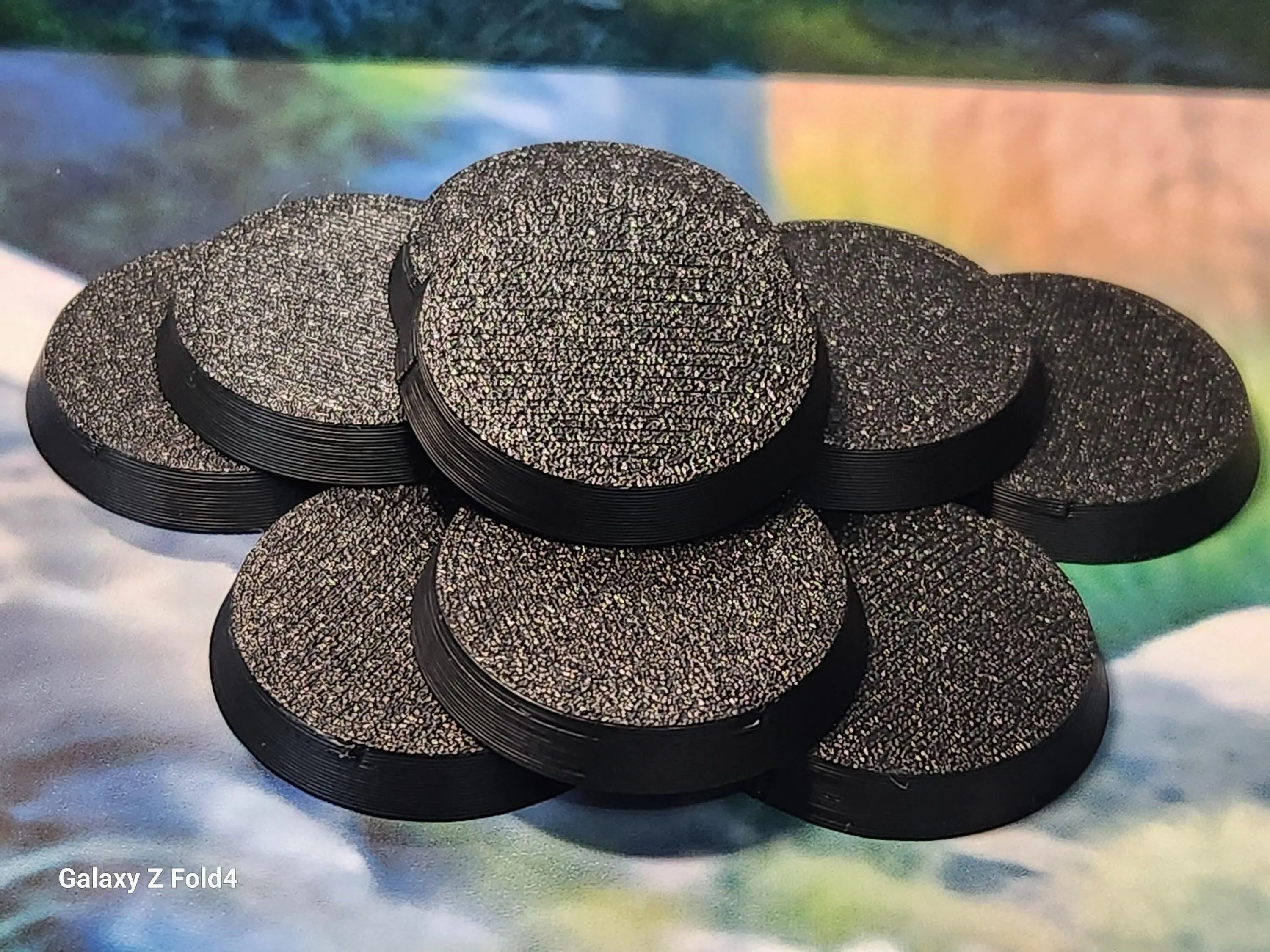 50mm round wargaming bases durable plastic for war gaming tabletop games
