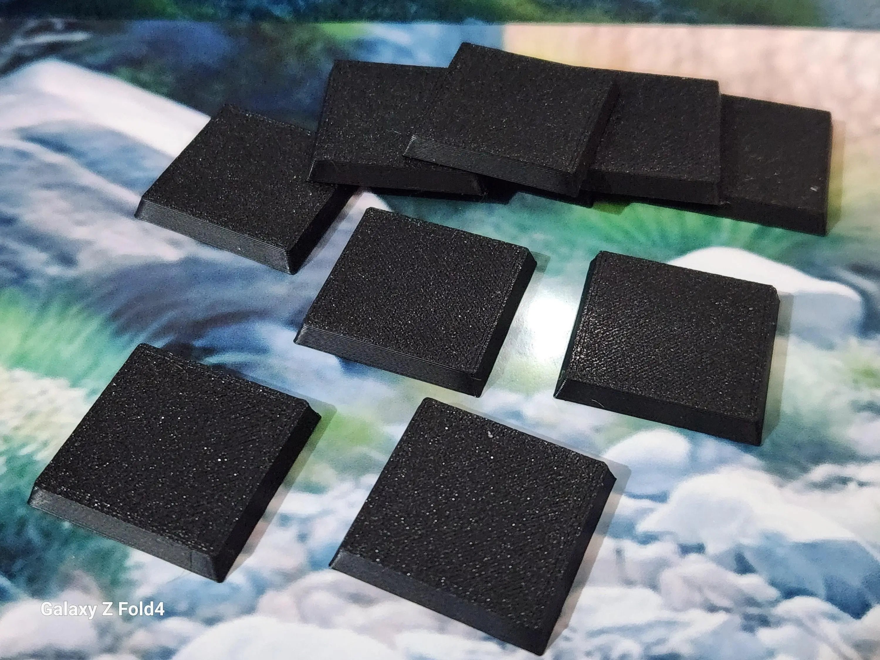 50mm square wargaming bases durable plastic for war gaming - tabletop games, bases in all shapes, sizes & colours available -ask
