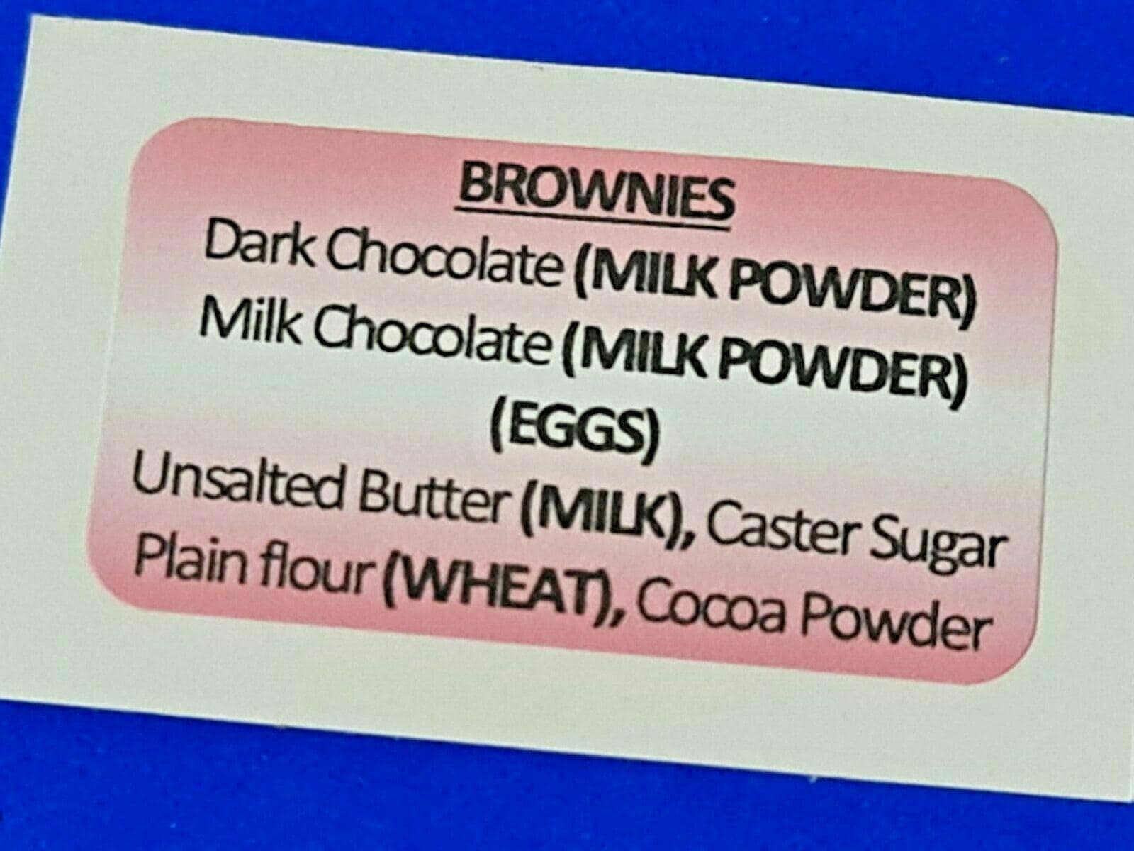 325 x Ingredient Labels Strawberry Shortcake Matte Labels Stickers