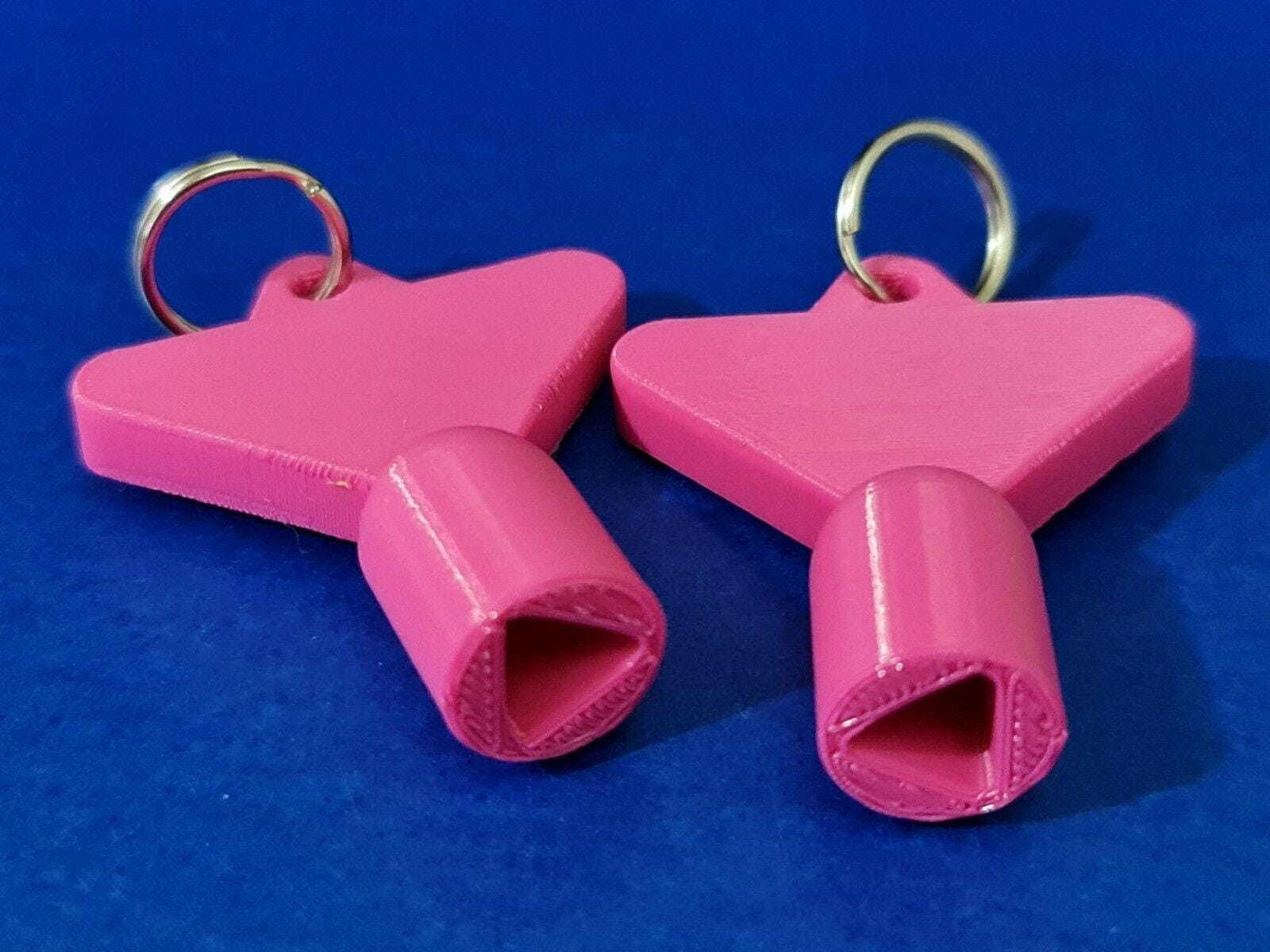 2 x Gas Electric Meter Box Utility Key Cupboard Pink PLA Plastic Biodegradable