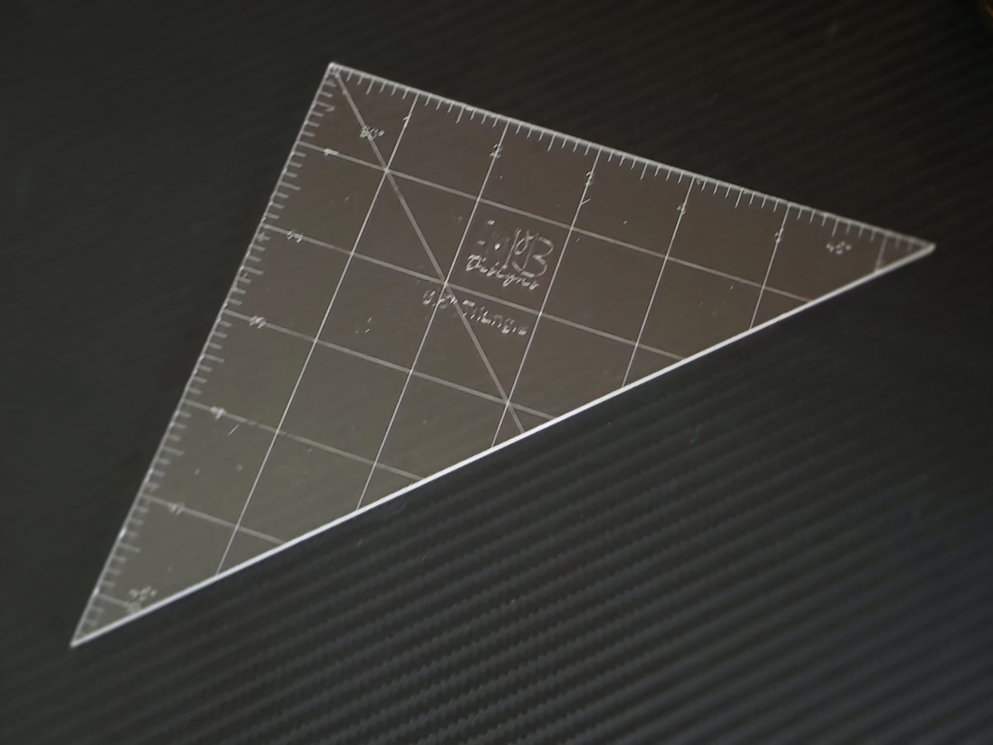 6.5 inch 45 degree angle Acrylic Sewing Ruler