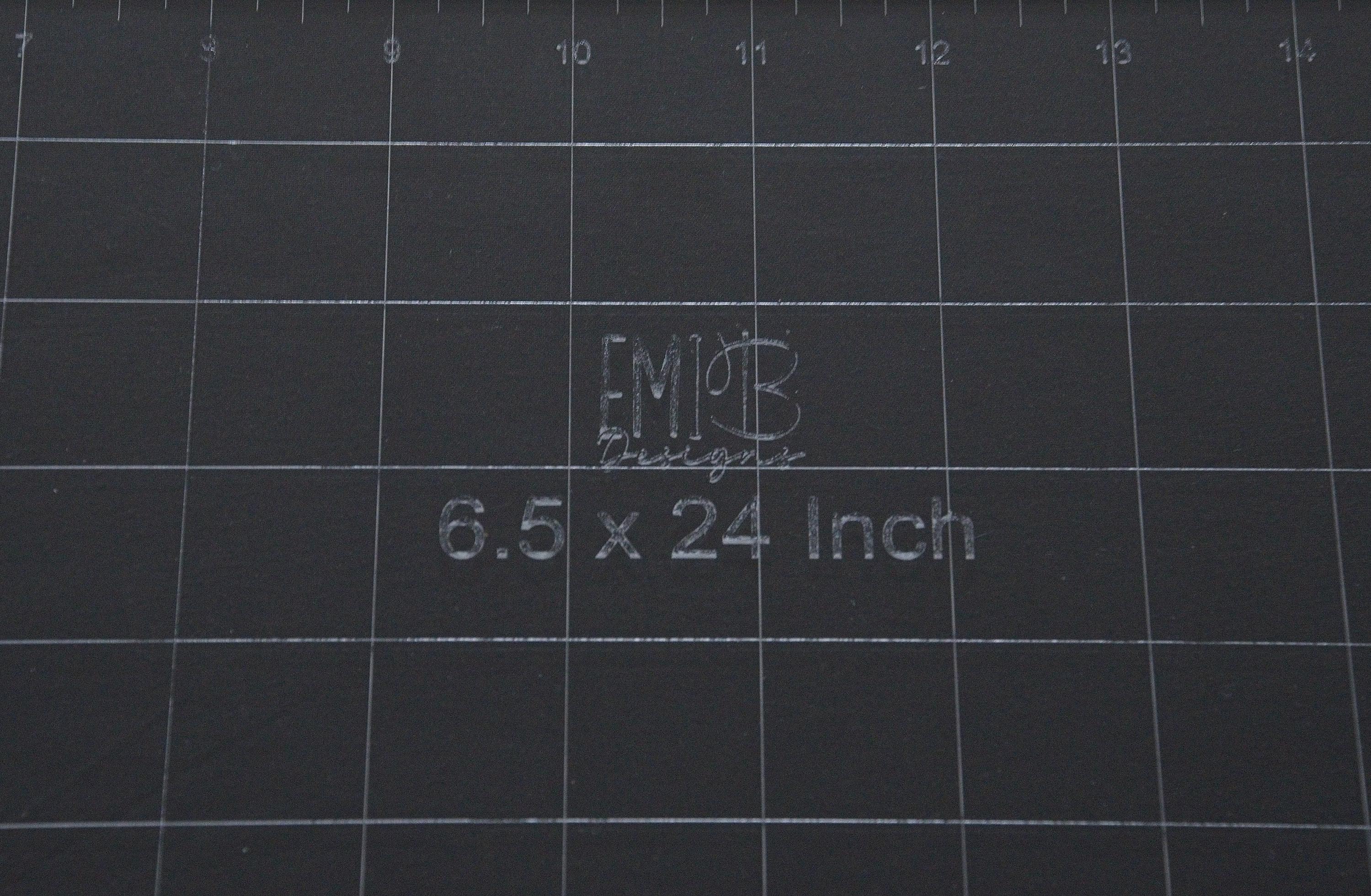6.5 x 24 inch Acrylic Sewing Ruler