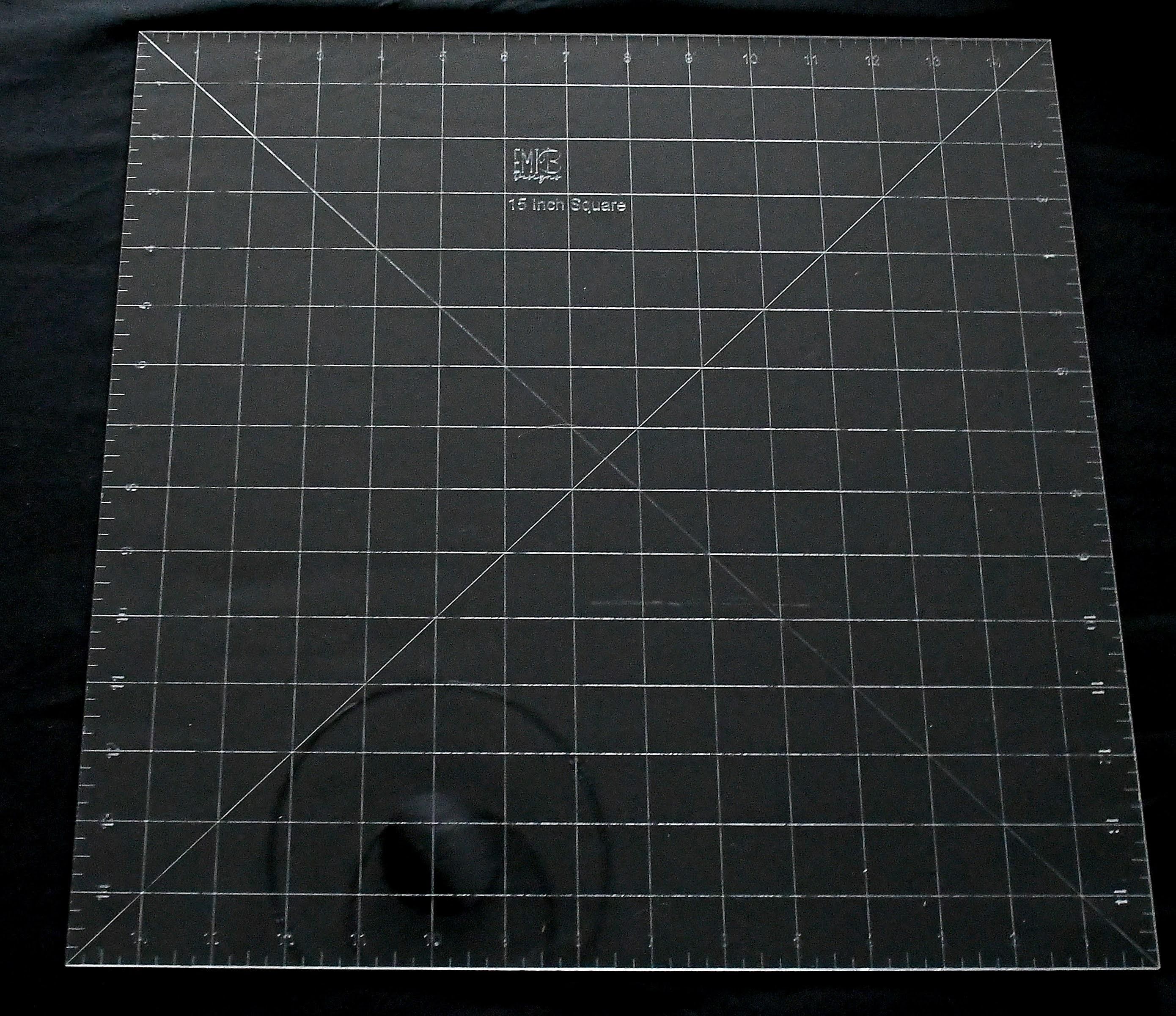 15 inch Square Acrylic Sewing Ruler