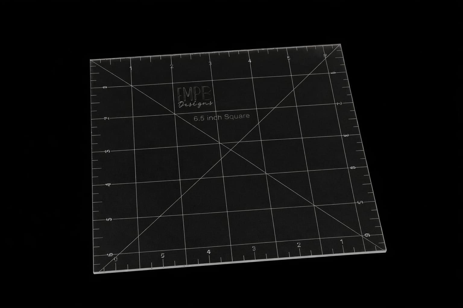 6.5 inch Square Acrylic Sewing Ruler