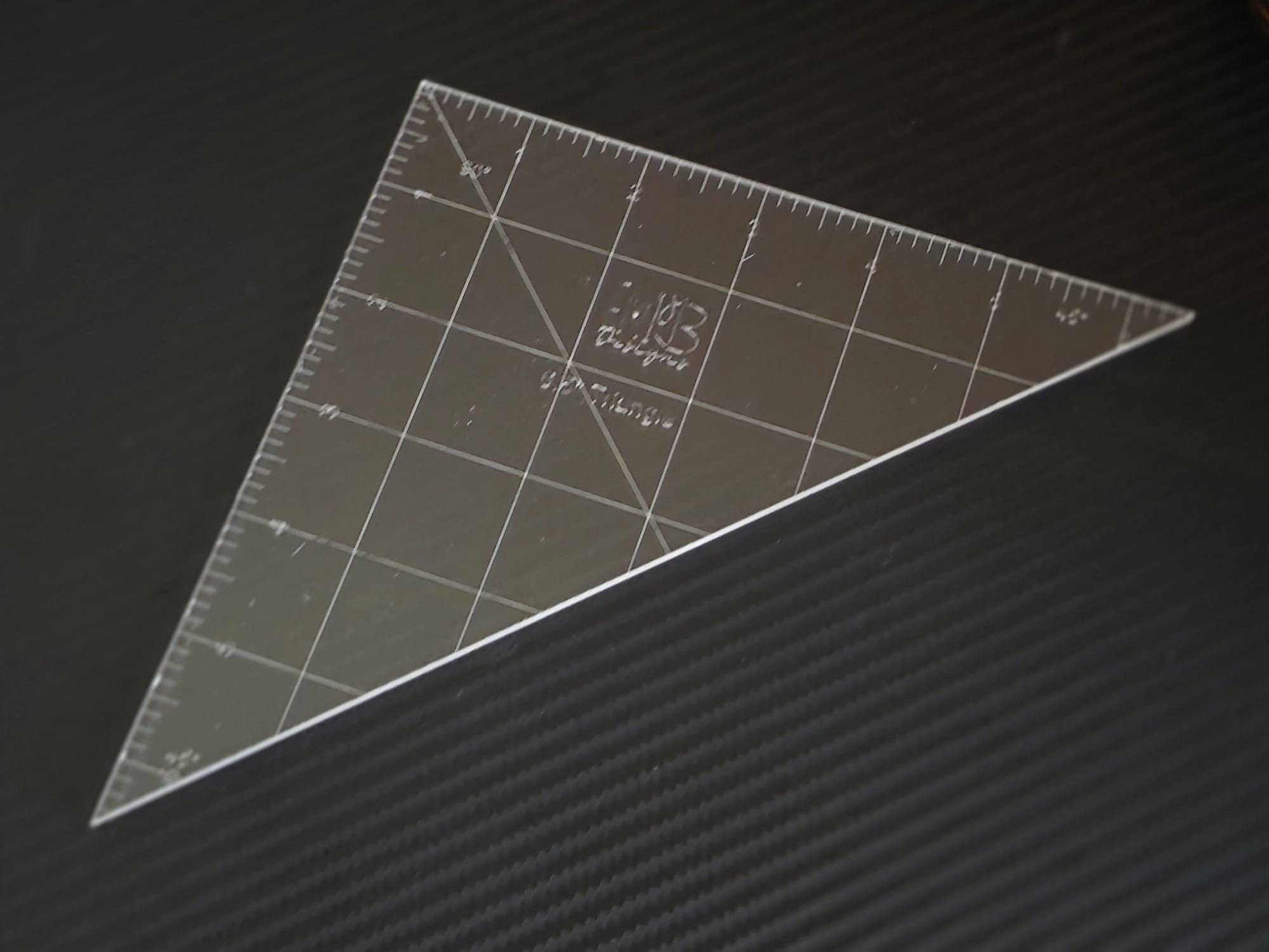 6.5 inch 45 degree angle Acrylic Sewing Ruler