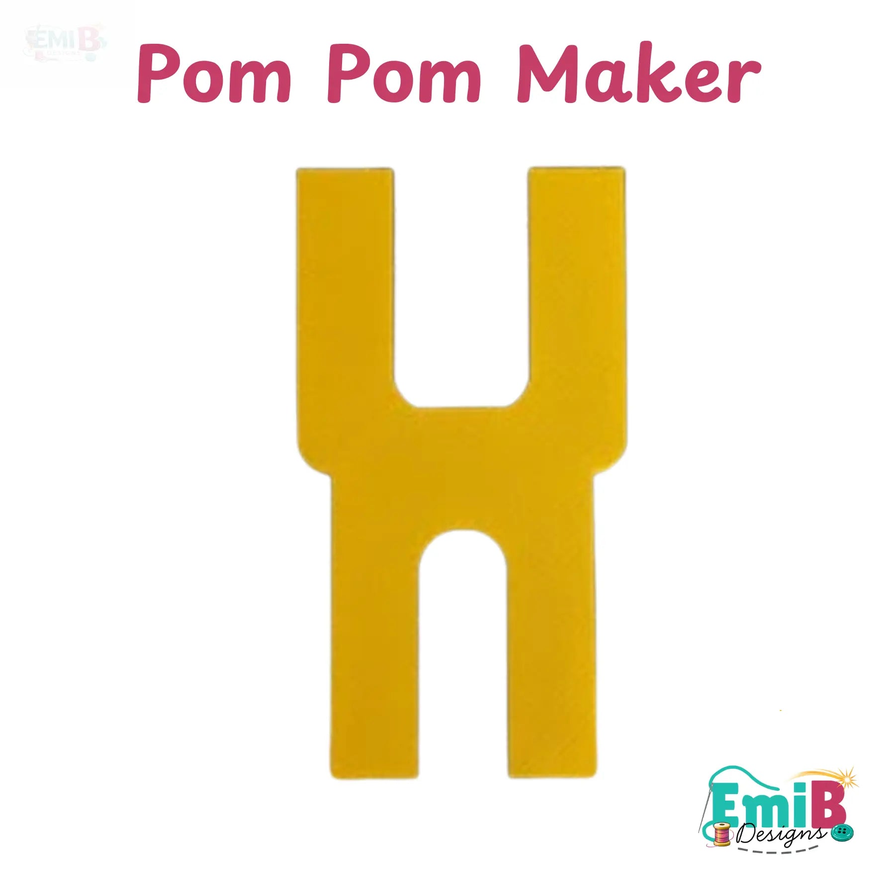 Pom Pom Maker- Make your own Pom Pom's in a variety of sizes- Sewing and Craft Embellishment
