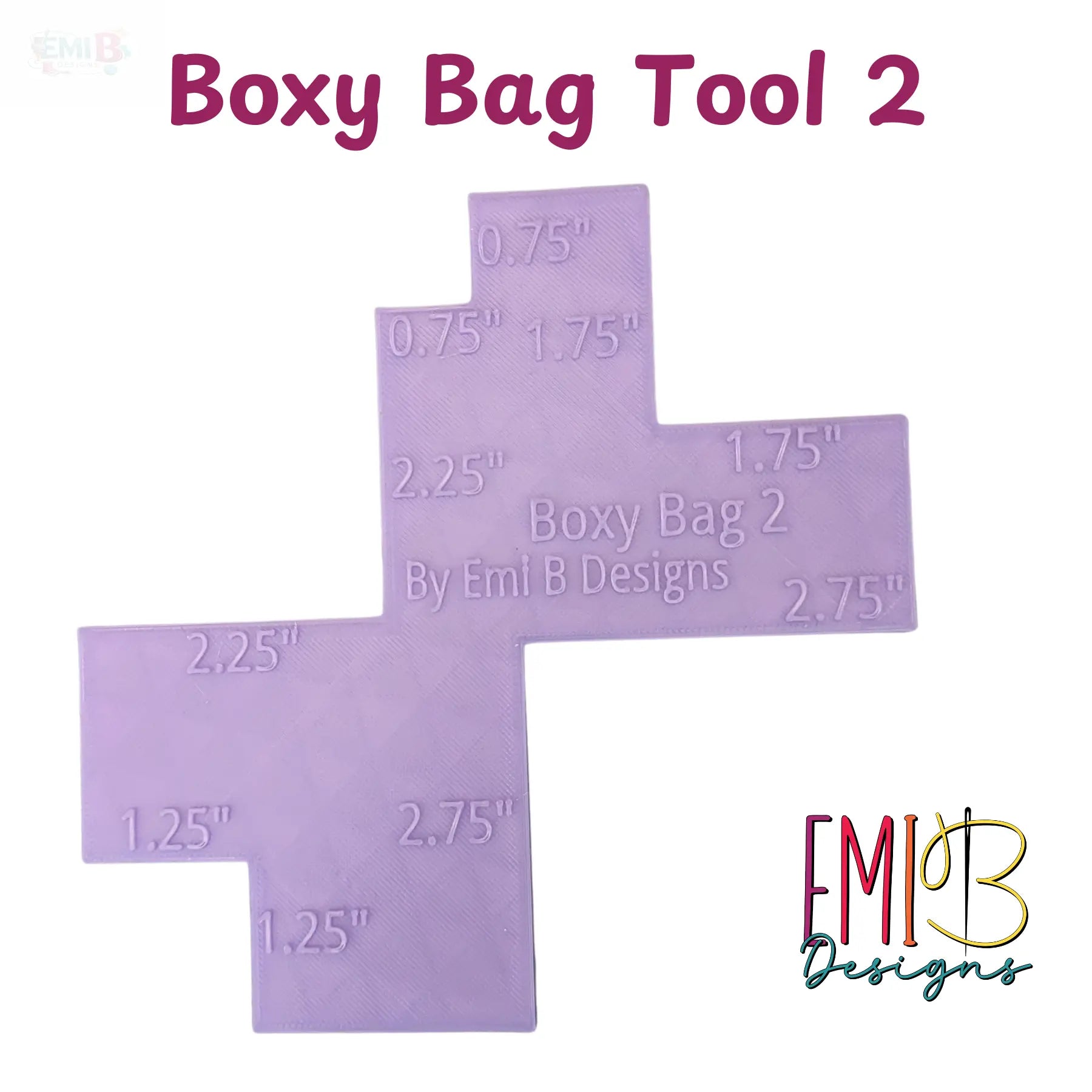 Boxy Bag Tool #2 Bag Making Tool Boxy Bag Making Tool Make your own Bags Easy Bag Making tool Bag Base Maker Bag making ruler