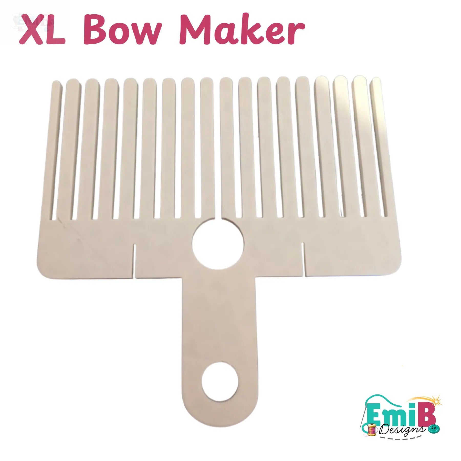 Extra Large Bow Maker- Make your own Bow's in a variety of sizes- Sewing and Craft Embellishment
