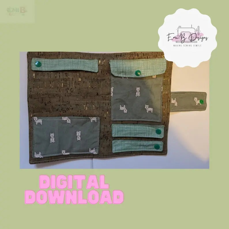 Jewellery Wallet Sewing Pattern- PDF/Download- Confident Beginner Sewing Pattern