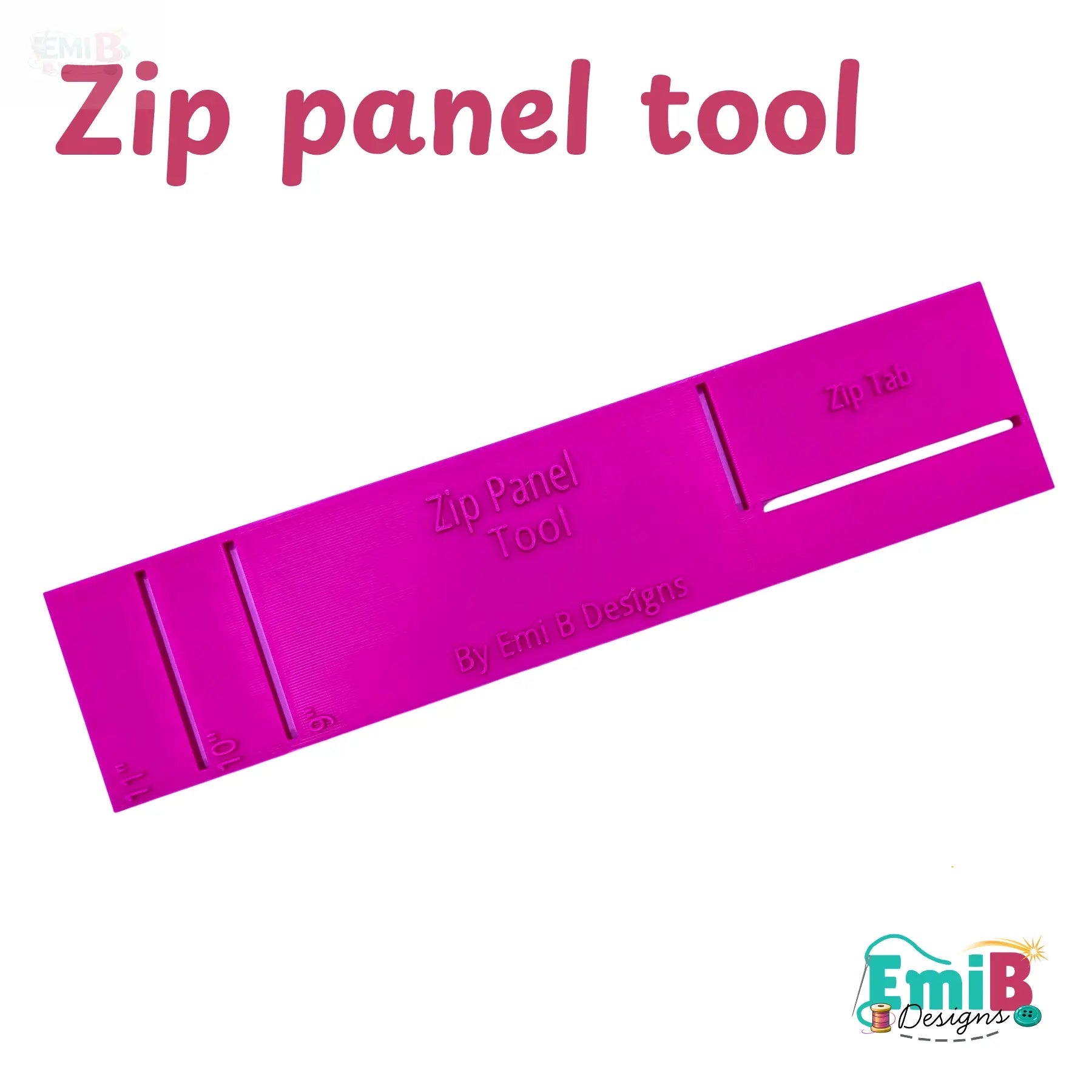 Zip Panel Tool Bag Making Tool Bag Making Ruler Make zip closures in your bag