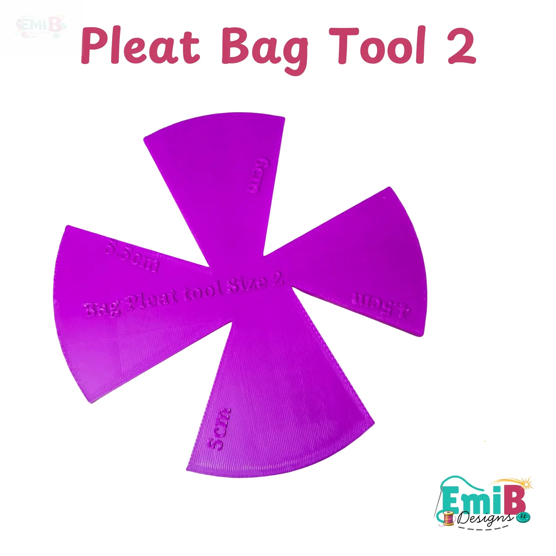 Pleat Bag Too Size 2 Bag Making Tool Bag Making Ruler pleat Bag Tool Sewing Ruler