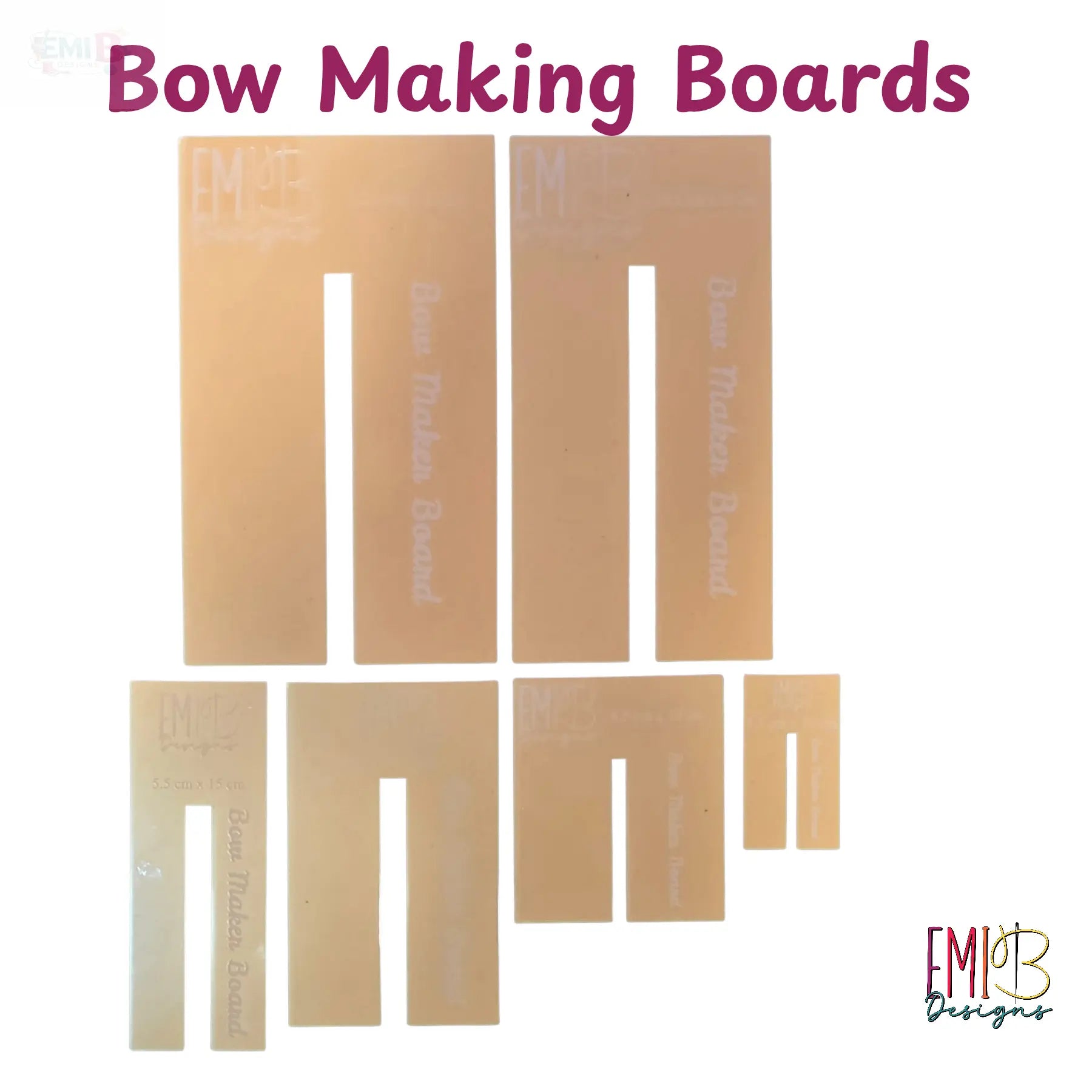Acrylic Bow Making Boards – Bow Maker Templates for Perfect Bows