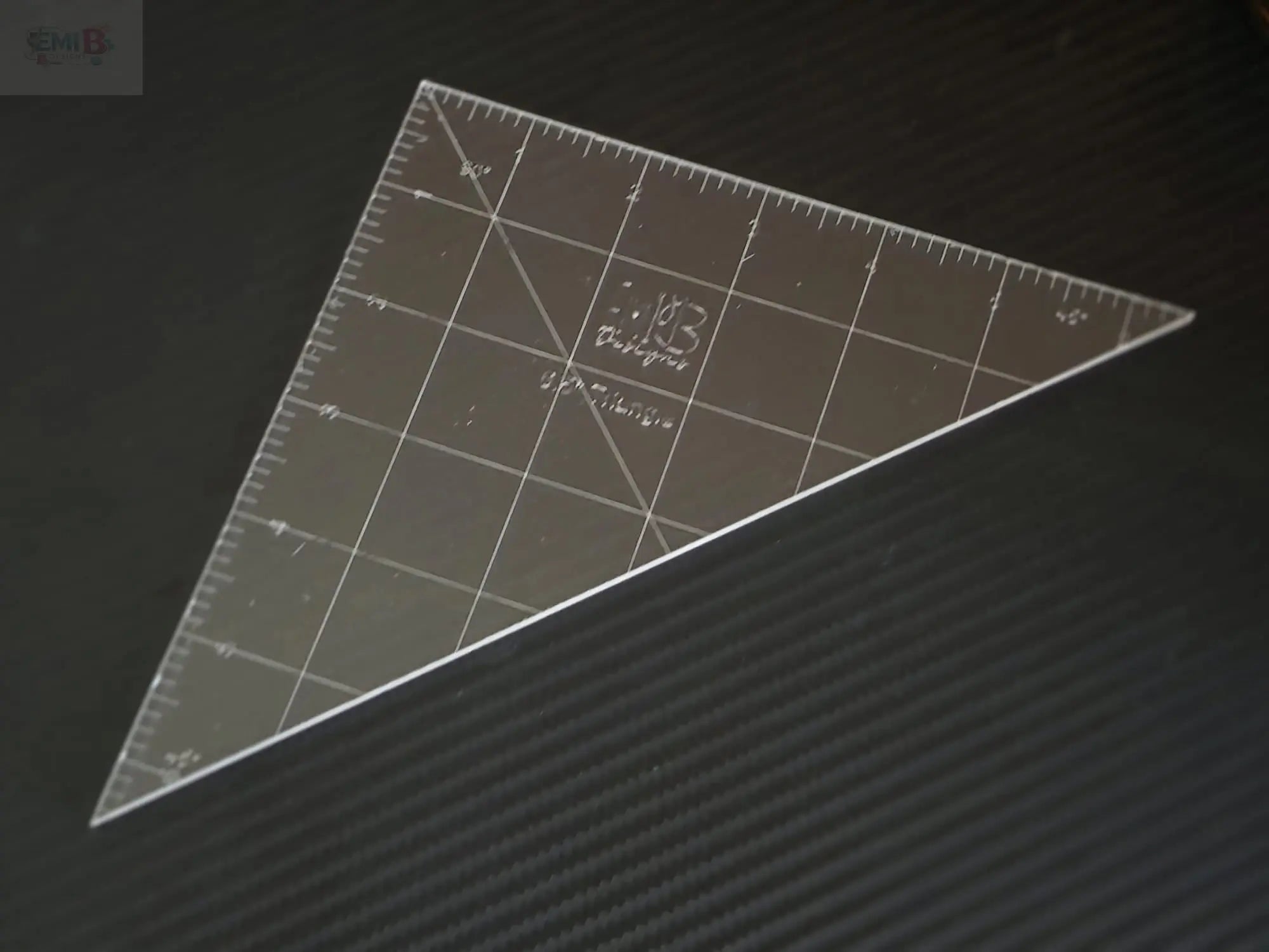 6.5 inch 45 degree angle Acrylic Sewing Ruler