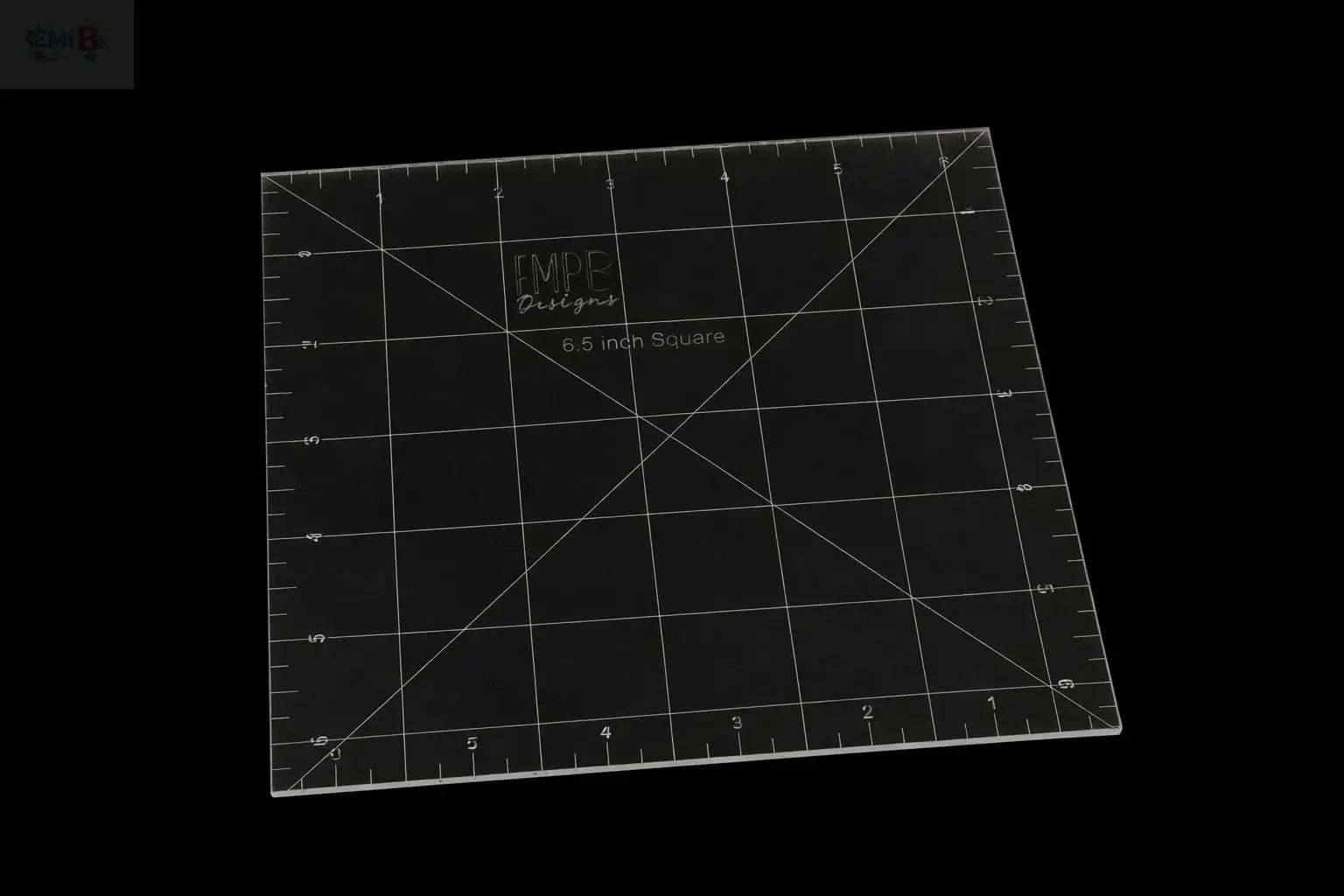 6.5 inch Square Acrylic Sewing Ruler