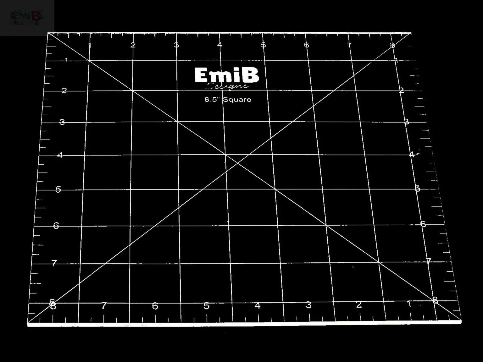 8.5 inch Square Acrylic Sewing Ruler