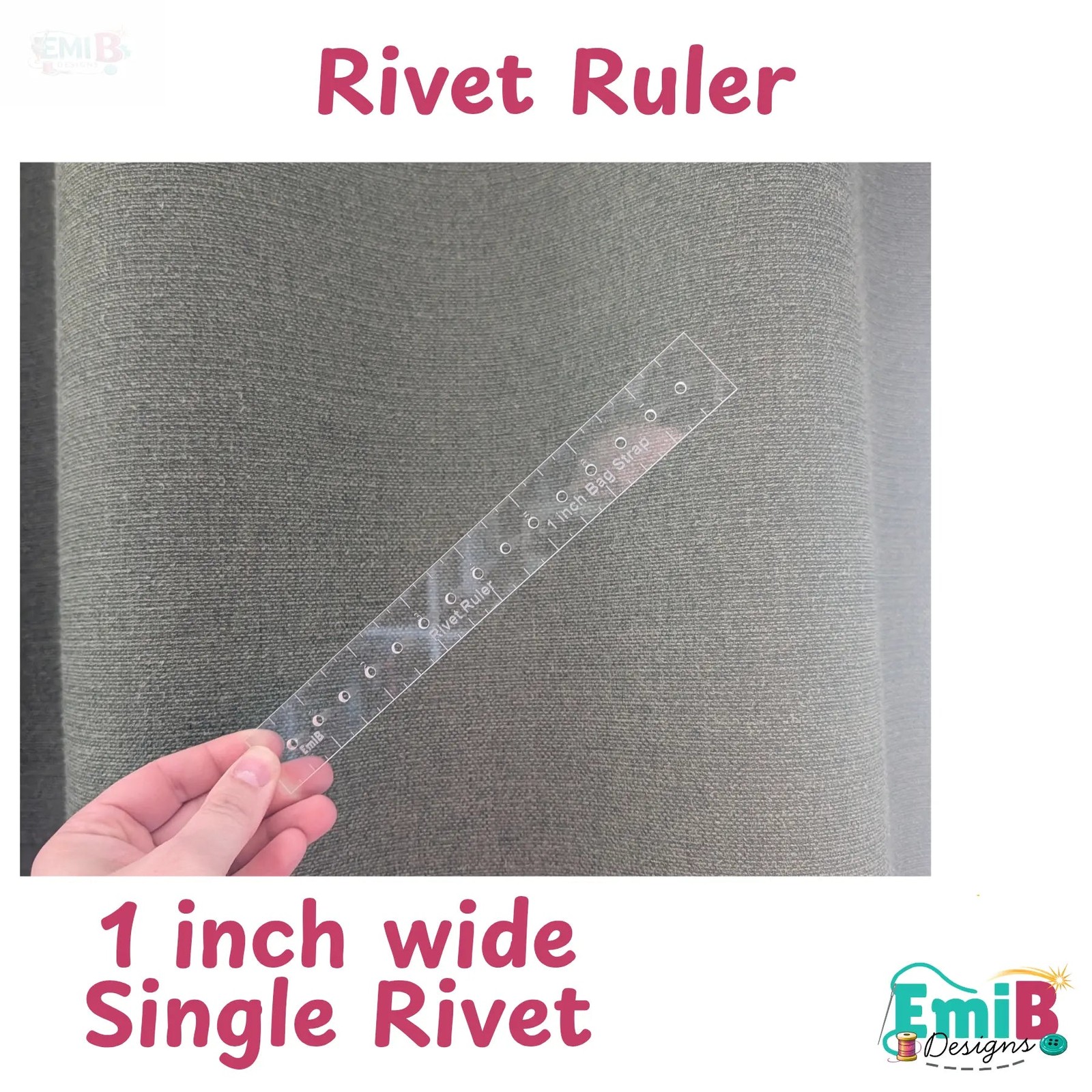Bag Making Hardware Ruler- Rivet Rulers- 4 Sizes